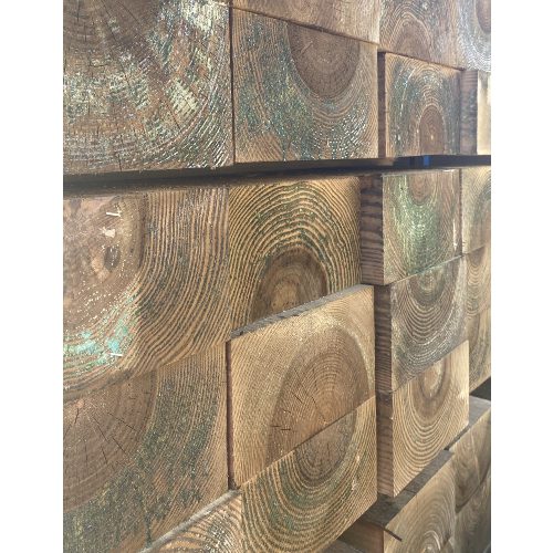 100mm-x-200mm-x-2400mm-Pressure-Treated-Brown-Softwood-Sleeper