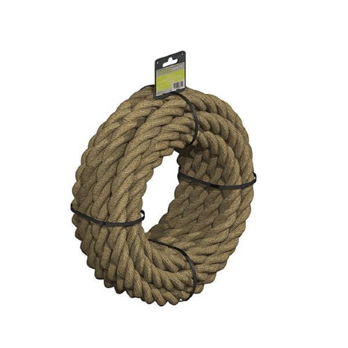 FENCEMATE®-Pre-Coiled-3-Strand-Manila-Rope-28mm-x-8m
