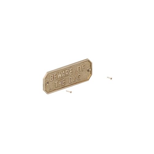 GATEMATE®-‘Beware-Of-The-Dog-Sign-160mm-x-55mm-Brass