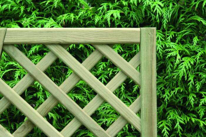 Rectangle Diamond Lattice Fence Panel