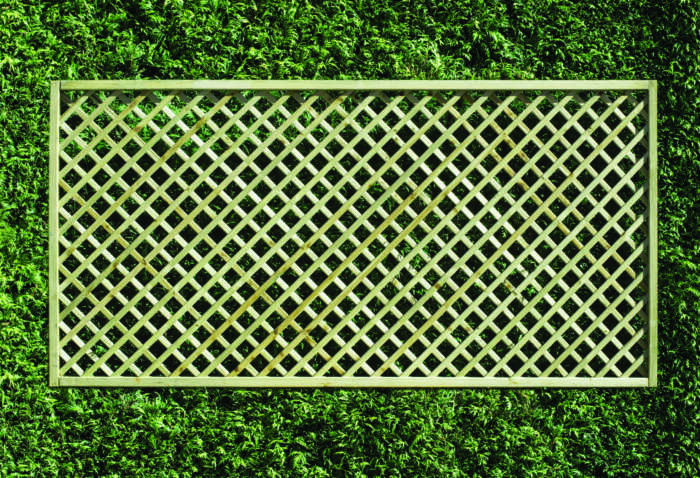 Rectangle Diamond Lattice Fence Panel