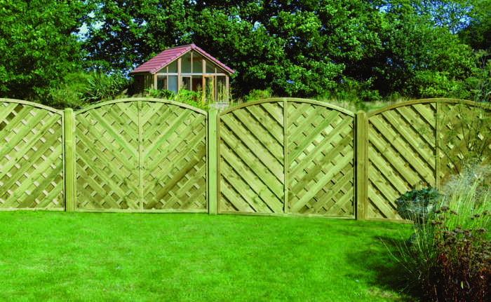 'V' Arched Fence Panel