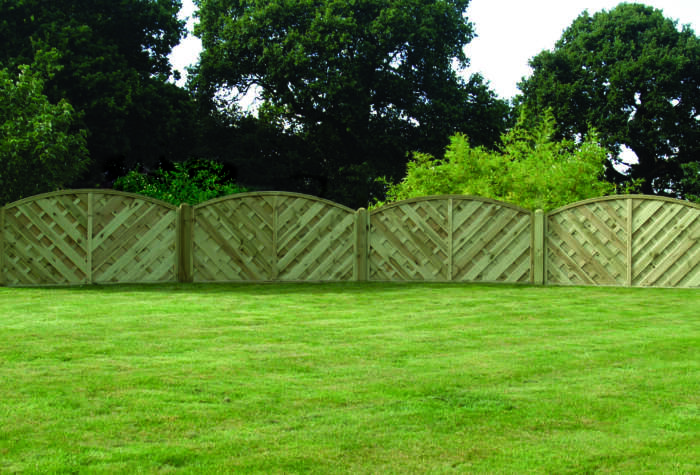 'V' Arched Fence Panel