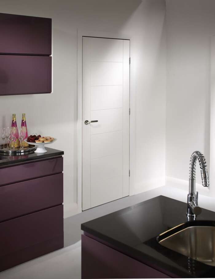 Palermo Internal White Primed Door - Image 5