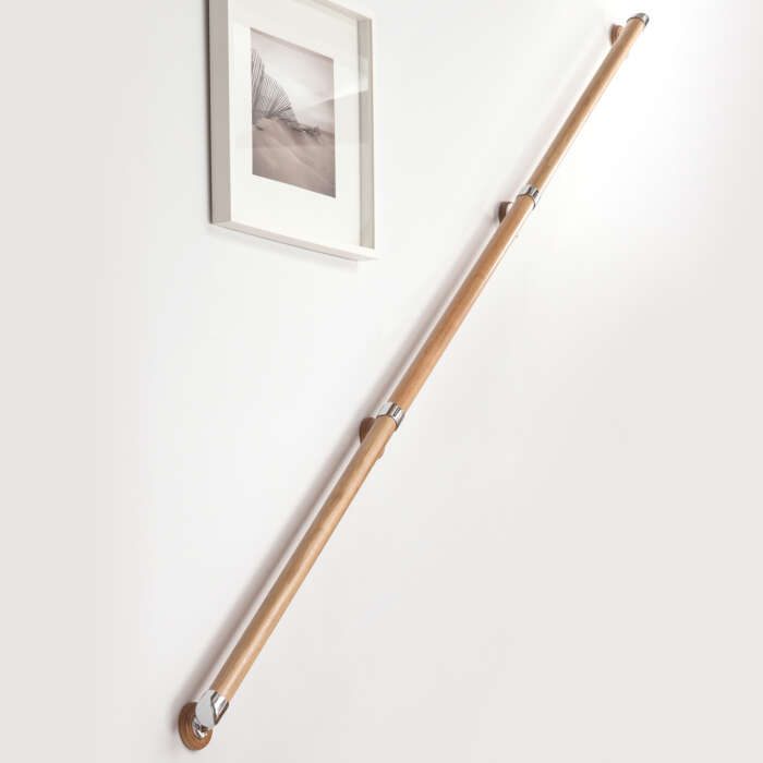 Cheshire Mouldings Rail In A Box Oak Chrome Set - Image 2