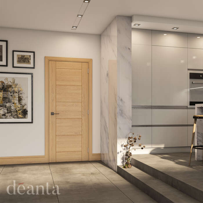 Seville Prefinished Oak Interior Door - Image 3