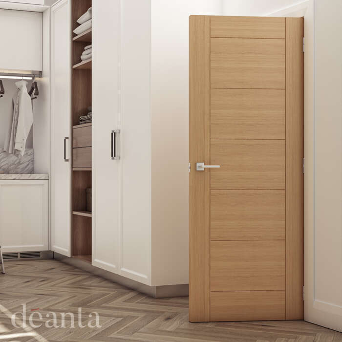 Seville Prefinished Oak Interior Door - Image 4