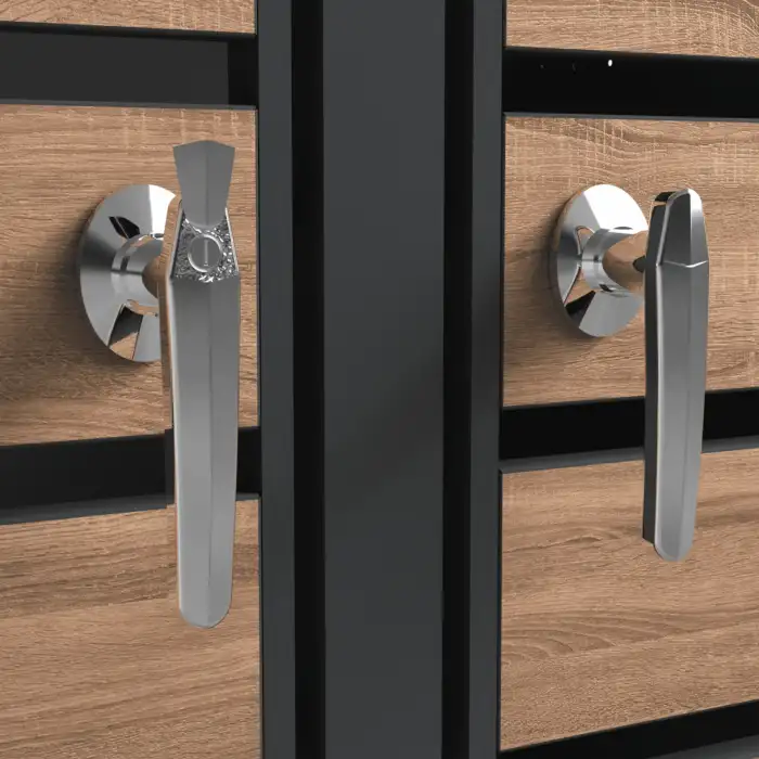 Triple Bin Storage with Planter – Woodgrain & Charcoal - Image 2
