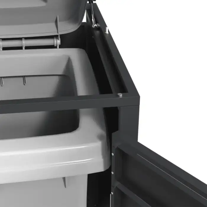 Single Bin Storage with Lid – Charcoal - Image 8
