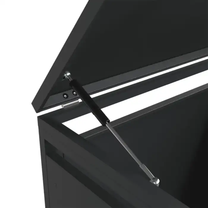 Single Bin Storage with Lid – Woodgrain & Charcoal - Image 8
