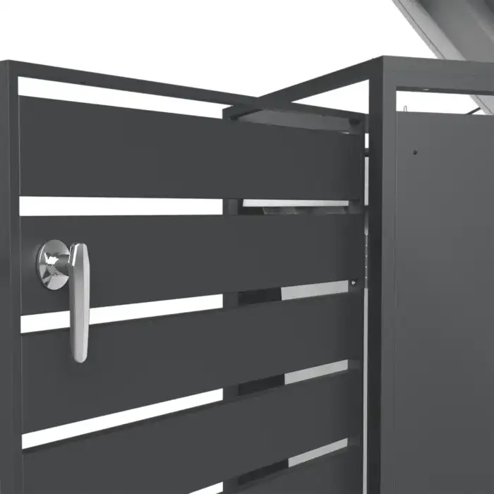 Single Bin Storage with Lid – Charcoal - Image 7