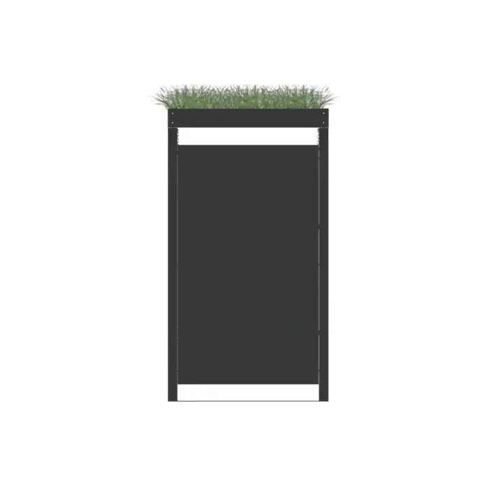 Single Bin Storage with Planter – Charcoal - Image 4