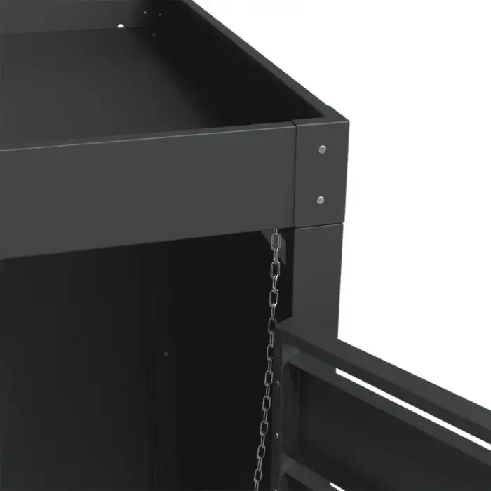 Single Bin Storage with Planter – Charcoal - Image 10