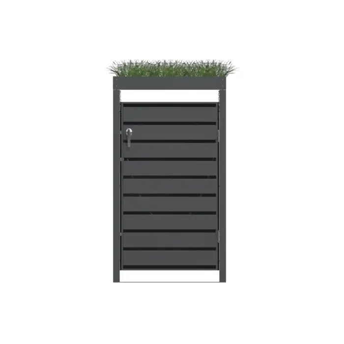 Single Bin Storage with Planter – Charcoal - Image 5