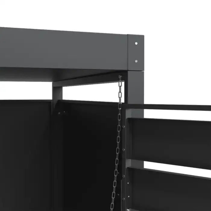 Single Bin Storage with Planter – Charcoal - Image 8