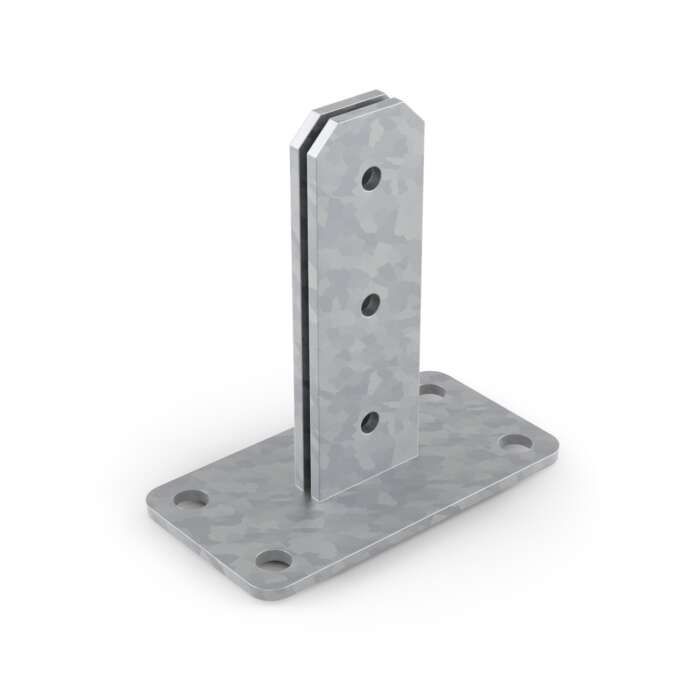 DuraPost® Bolt Down 8mm Base | 150mm Galvanised